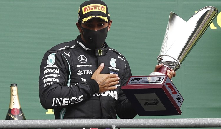 Lewis Hamilton se llevó el Gran Premio de Bélgica. Foto:EFE