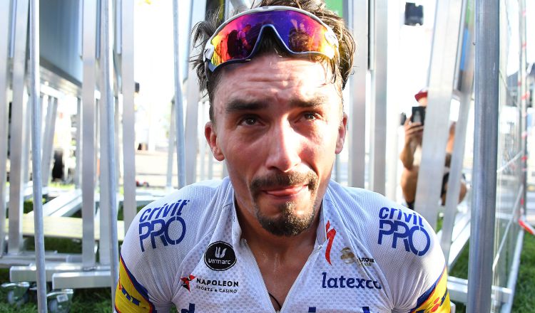 Julian Alaphilippe se llevó la segunda etapa. Foto:EFE