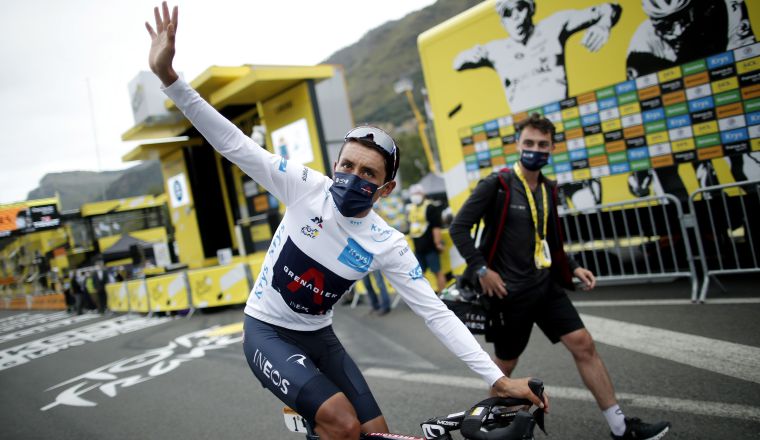 El colombiano Egan Bernal, ganador del Tour del año pasado. Foto:EFE