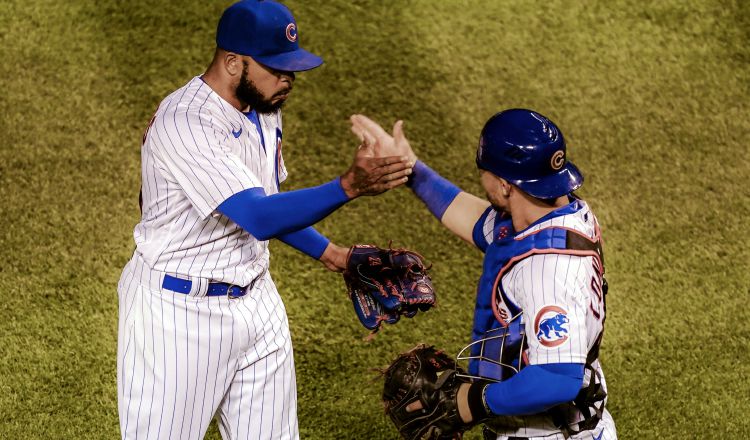 Jugadores de los Cachorros de Chicago. Foto:EFE