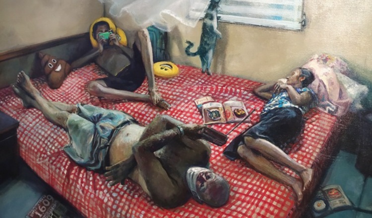 Primer lugar en la sección Pintura. Cortesía