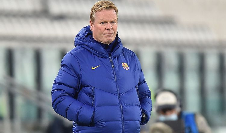 El entrenador del Barcelona, Ronald Koeman. Foto:EFE