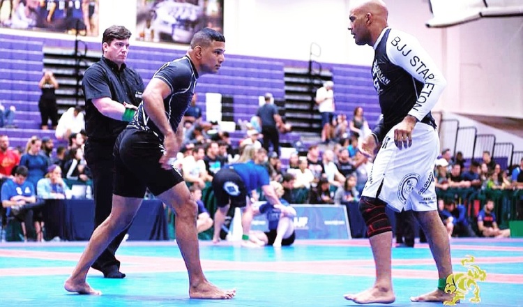 Leonardo González en un torneo de jiu jitsu. Foto:Cortesía