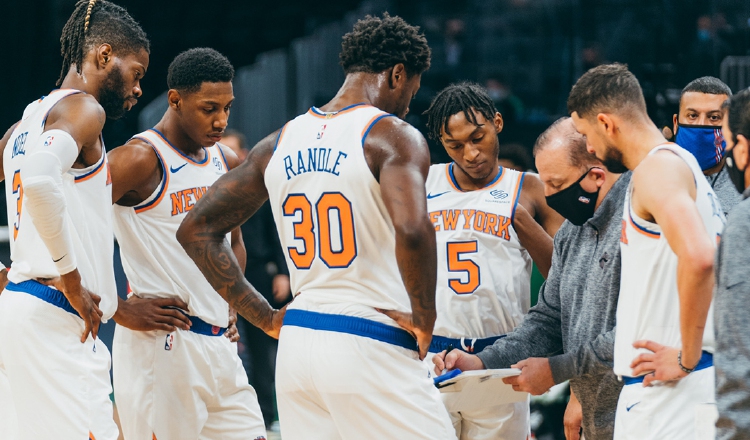 Jugadores de los Knicks de Nueva York. Foto:@nyknicks