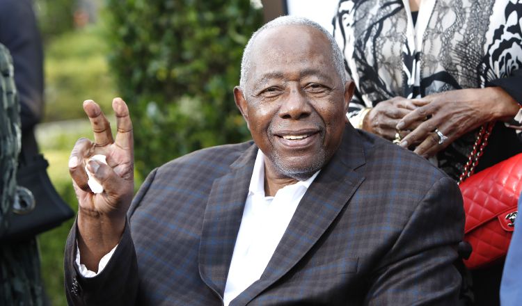 El legendario toletero Hank Aaron. Foto:EFE