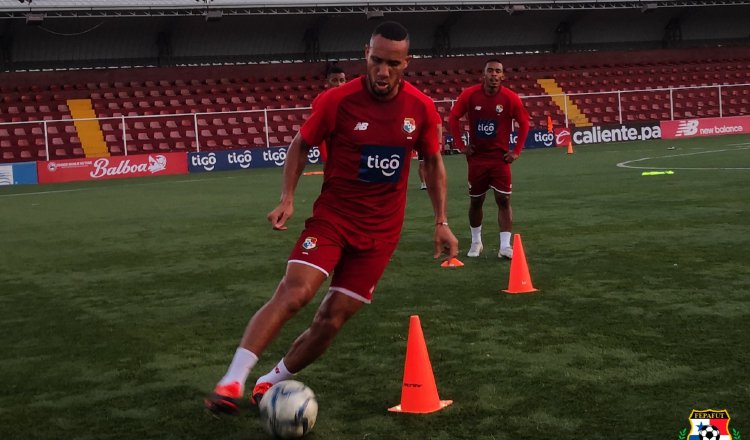 Francisco Palacios en los entrenamientos del seleccionado panameño. Foto:Fepafut