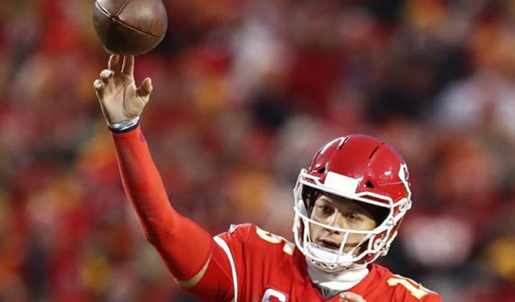 Patrick Mahomes de los Chiefs. Foto:EFE