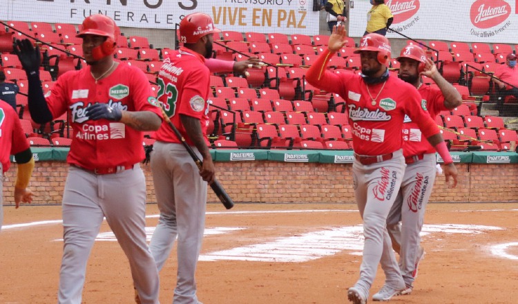 Jugadores del equipo panameño en la Serie del Caribe. Foto:EFE