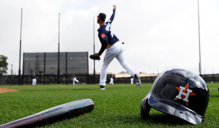 Los Astros de Houston en pretemporada. Foto: @LosAstros