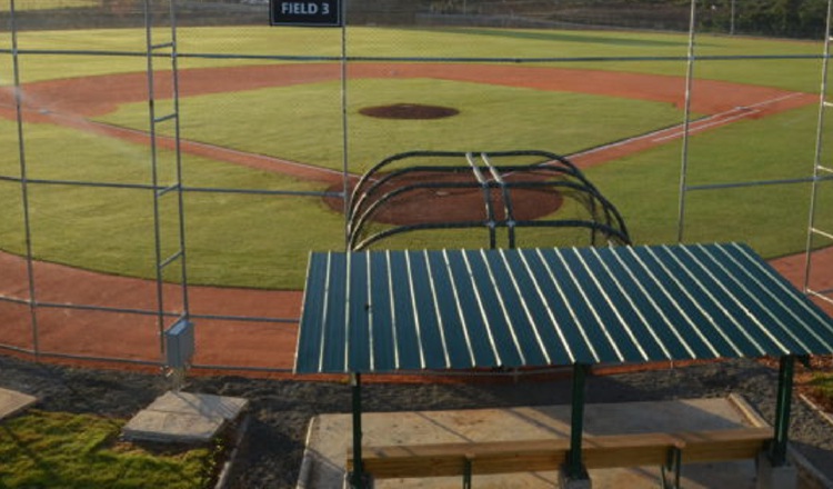 Vista de las instalaciones de la academia de béisbol en República Dominicana.