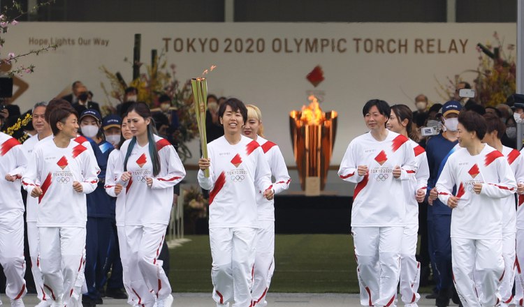 La llama olímpica ha hecho su recorrido por distintas regiones de Japón. Foto:EFE