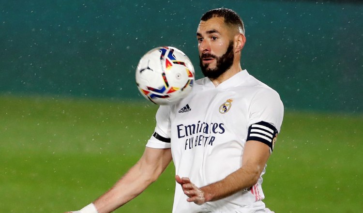 El delantero Karim Benzema del Real Madrid. Foto:EFE