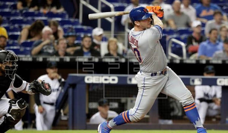 Pete Alonso, primera base de los Mets. Foto:EFE