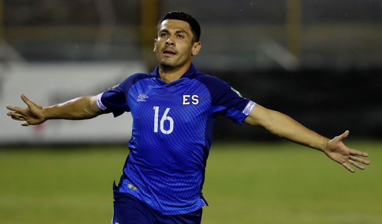 David Rugamas, jugador de El Salvador.  Foto:EFE