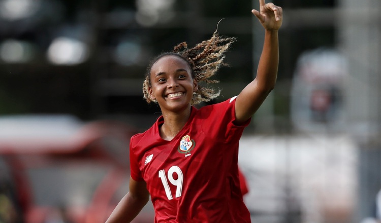 Lineth Cedeño, jugadora del equipo panameño. Foto:EFE