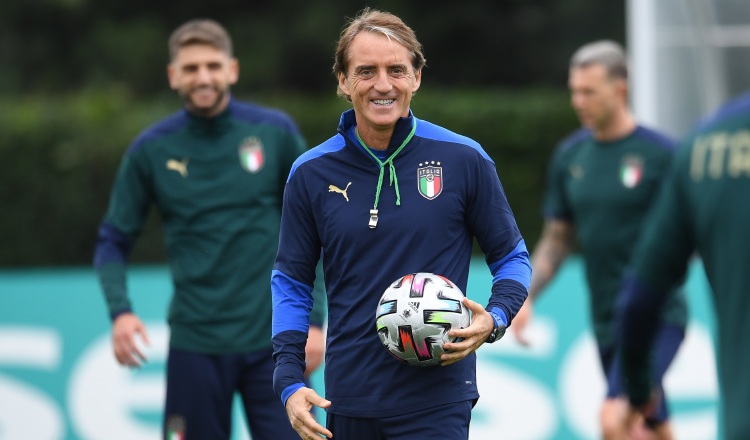 Roberto Mancini, técnico de Italia. Foto.EFE