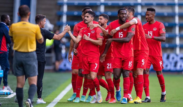 Jugadores de Canadá festejan. Foto: Instagram