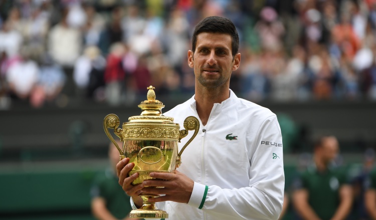 Novak Djokovic, ganó recientemente el Wimbledon. Foto:EFE