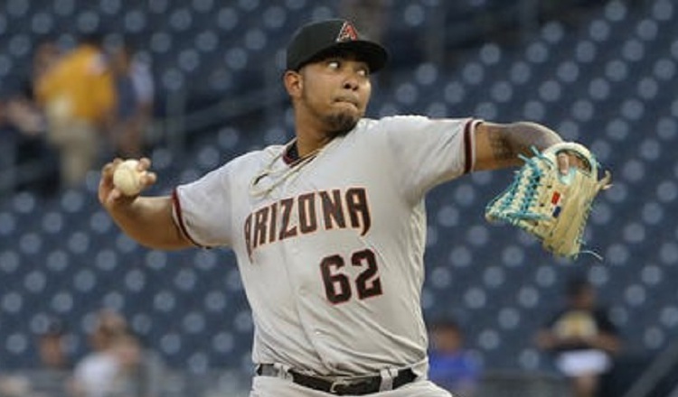 Humberto Mejía de los Diamondbacks de Arizona. Foto:Twitter