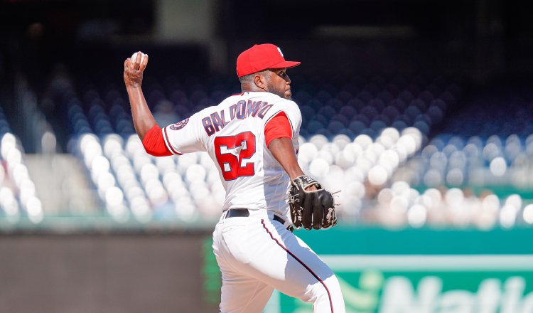 Alberto Baldonado. Foto: @nationals 