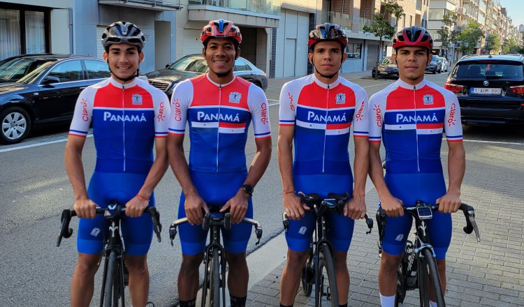 Los pedalistas panameños que estarán en el Mundial de Ciclismo en Bélgica. Foto:Fepaci