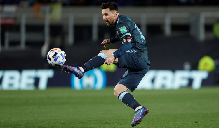 Leo Messi, capitán de Argentina. Foto:EFE