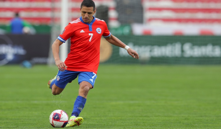 Alexis Sánchez de Chile. Foto:EFE 