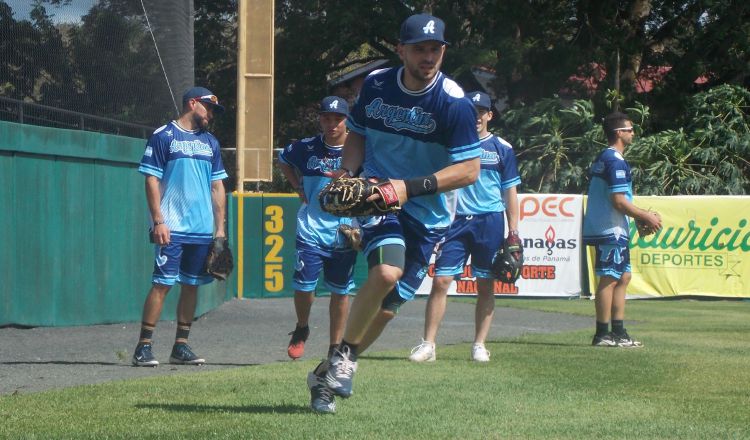 El equipo de Argentina durante los entrenamientos. Foto: Twitter