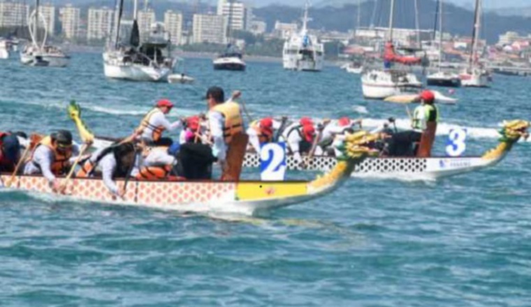 Carreras de Botes de Dragón. Foto: Cortesía