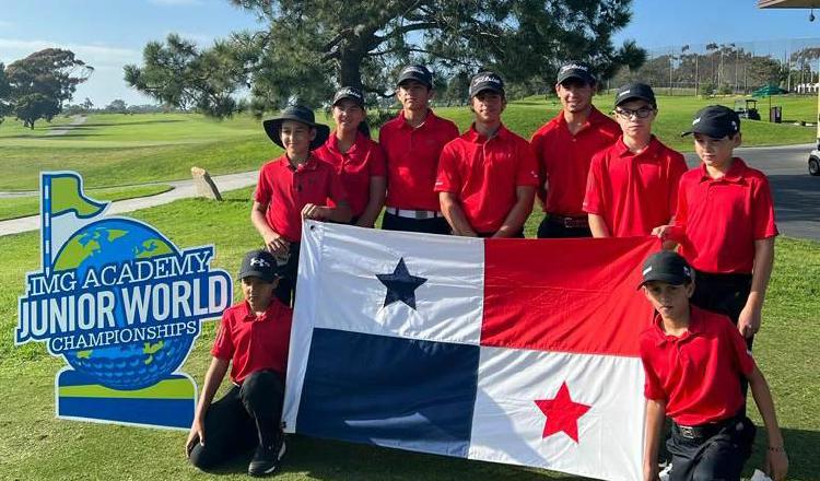 Golfistas de Panamá en el torneo juvenil en San Diego. Foto: Cortesía
