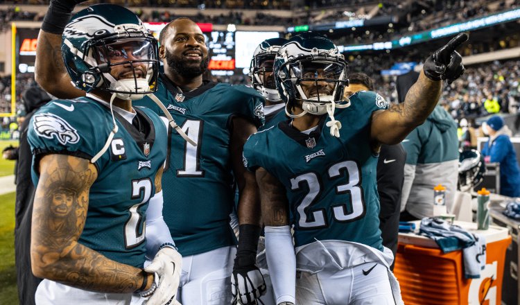 Los jugadores de los Eagles. Foto:Twitter