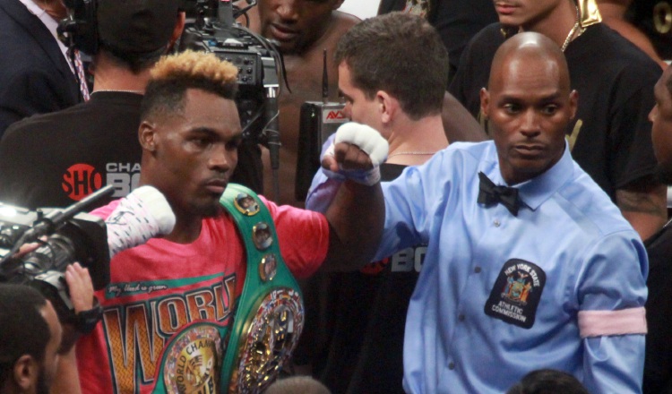 Jermell Charlo y  Saúl 'Canelo' Álvarez. Foto:EFE