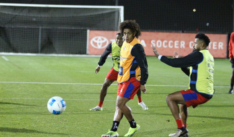 Jugadores de Panamá durante los entrenamientos. Foto: Fepafut