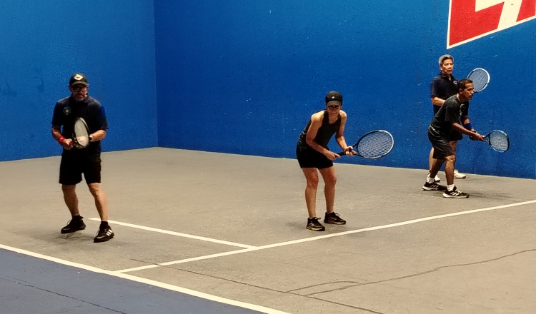 Todo listo para el torneo nacional de frontenis. Foto: Cortesía