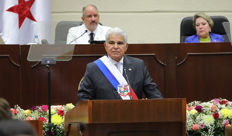 El presidente Mulino rindió su segundo informe a la Nación, en el Pleno de la Asamblea Nacional.  Cortesía