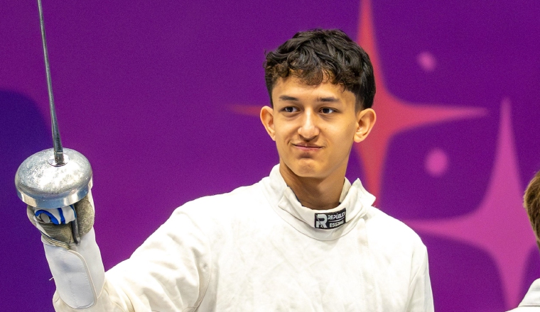 Isaac Dorati, ganó bronce en esgrima. Foto: COP