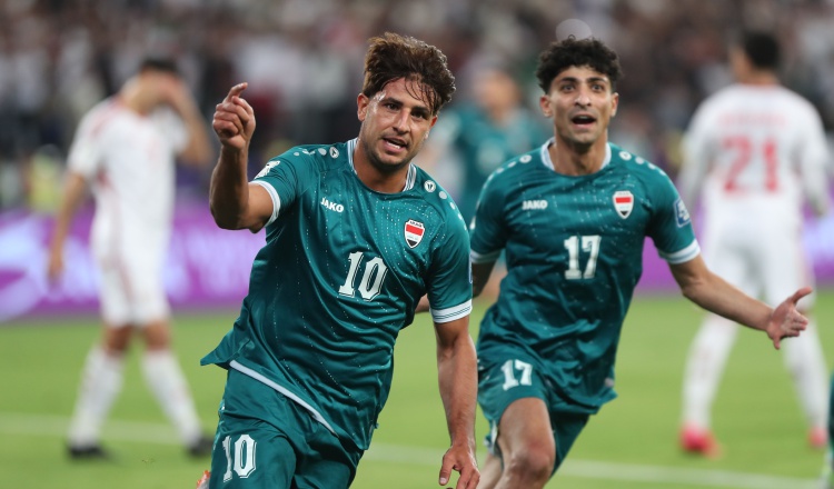El jugador Mohanad Ali de Irak (10). Foto; EFE