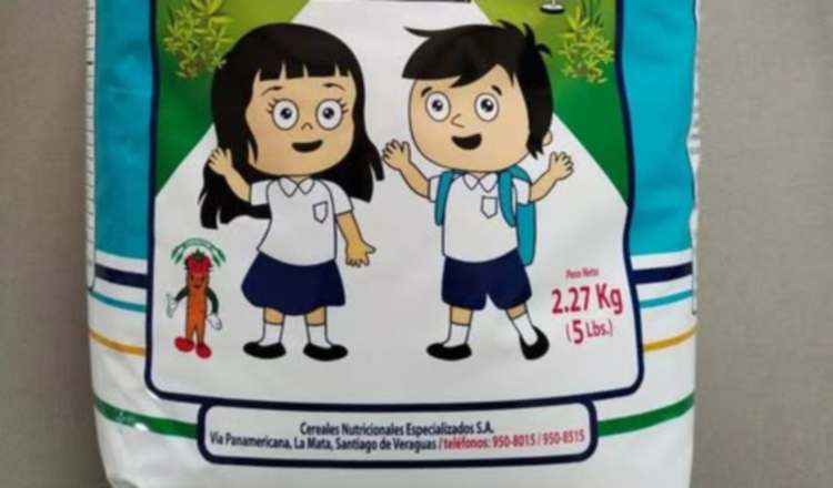 Una bolsa de la crema nutritiva que se distribuyó en el año 2023. Archivo