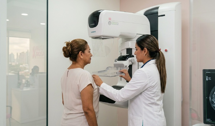 Ruta Rosa busca agilizar el proceso de detección del cáncer de mama mediante la integración de consultas médicas, mamografías y revisión de resultados en un solo lugar. Foto: Generada con IA
