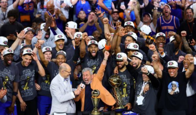 Los New York Knicks son los actuales campeones de la NBA. Foto: EFE