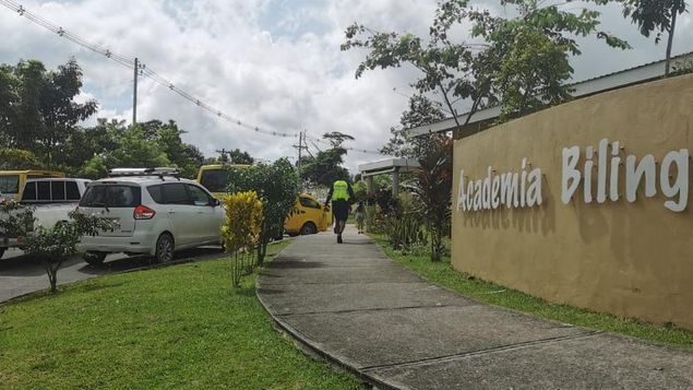 Cuatro sujetos entraron armados a robar en la Academia Bilingüe San Lorenzo de Chilibre.