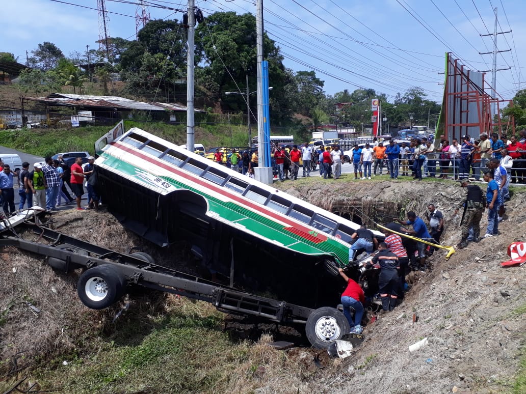 El trágico accidente en Cativá, provincia de Colón, quedó grabado en video. 