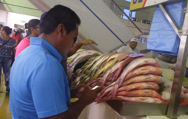 Personal de información de precios y verificación actualizó los precios de los productos del mar.Foto: Acodeco