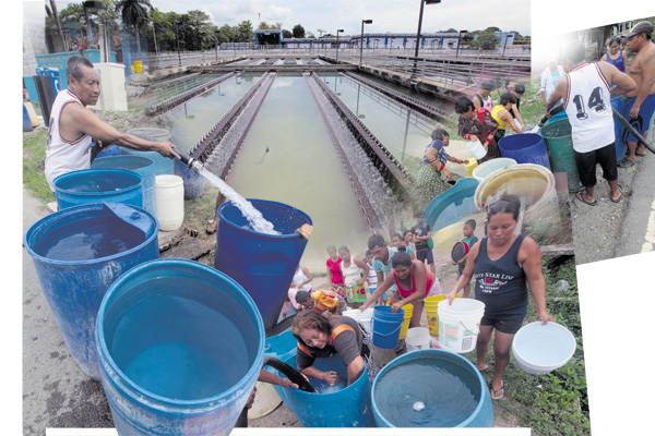 Más de 65 mil personas se mantienen sin agua tras la afectación de la potabilizadora de Laguna Alta en Arraiján. Foto: Panamá América.