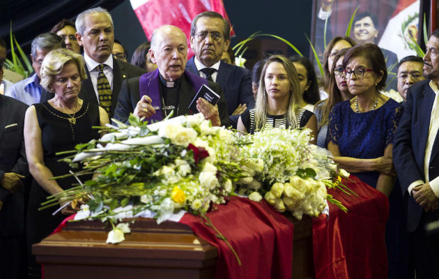 Velatorio del expresidente peruano Alan García. Foto: EFE