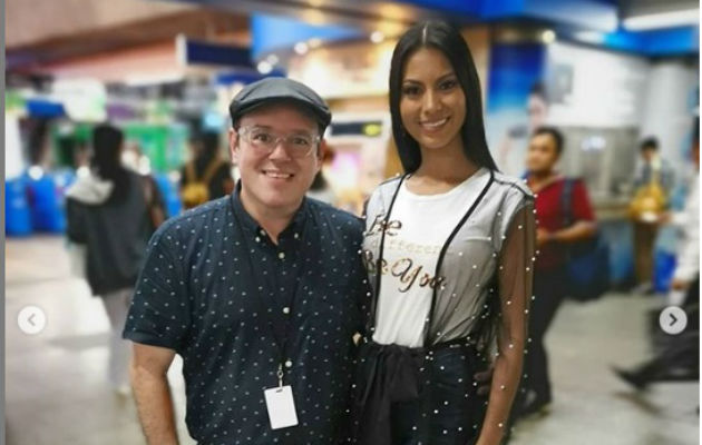 Alex Medela muestra respetos a Rosa Iveth Montezuma. Foto/Redes Sociales