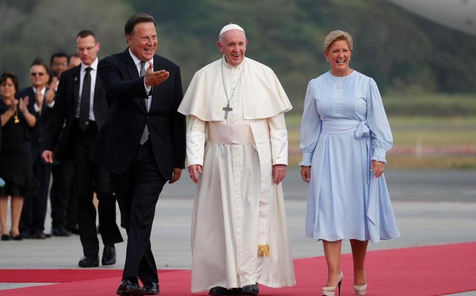 La alfombra roja fue utilizada para darle la bienvenida a Panamá al papa Francisco, el 23 de enero de 2019. 