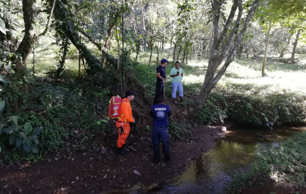 Personal del Sinaproc procedió a realizar la búsqueda del anciano en Chiriquí.