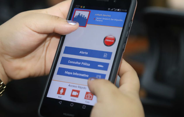 Panameños cuentan con App de emergencia de la Policía Nacional. Foto/Cortesía