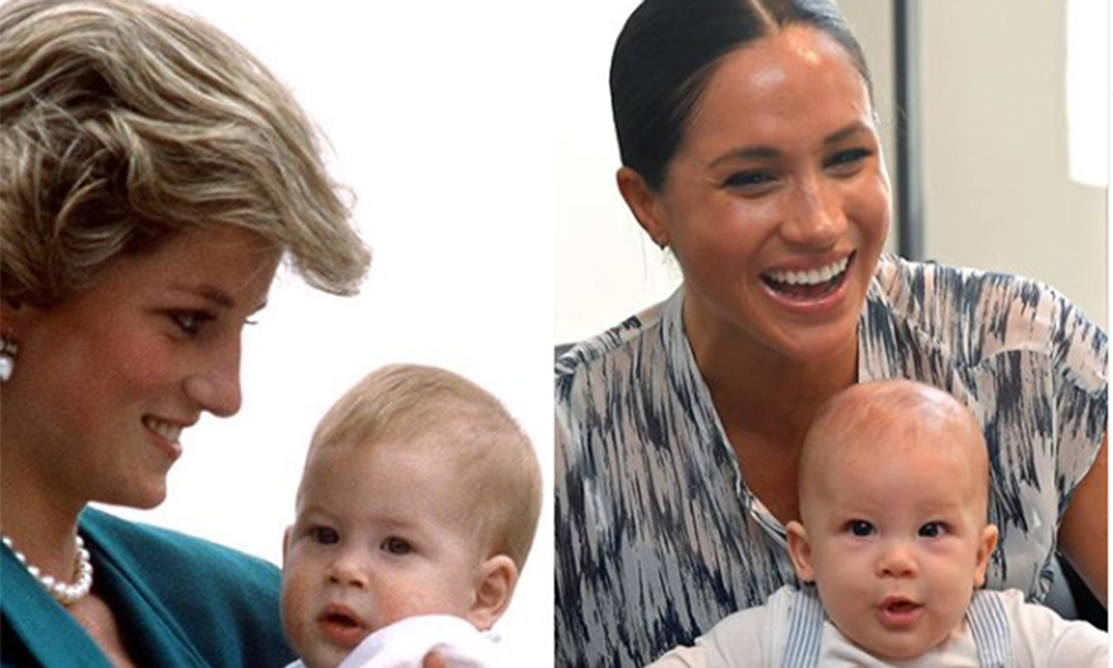 Diana y Harry, Archie y Meghan.